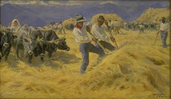 unknow artist The Treshing in the Abruzzi